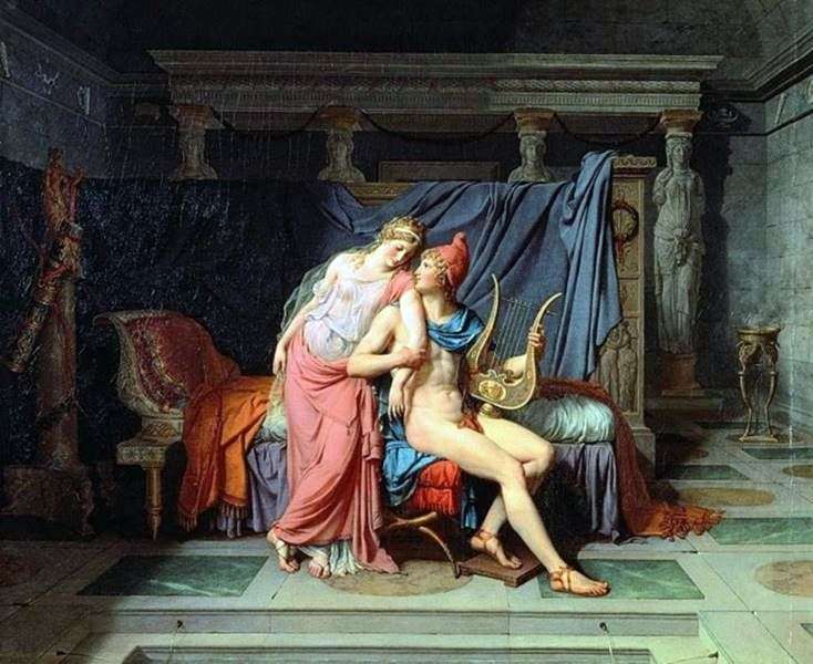 Lamore di Parigi ed Elena   Jacques Louis David