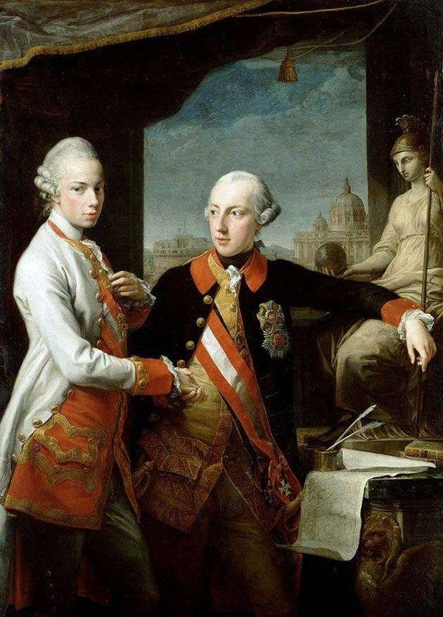 Ritratto dellImperatore Giuseppe II e Leopoldo di Toscana   Pompeo Batoni