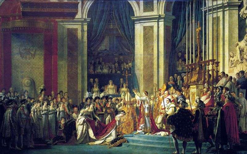 Lunzione di Napoleone I e lincoronazione di Giuseppina   Jacques Louis David
