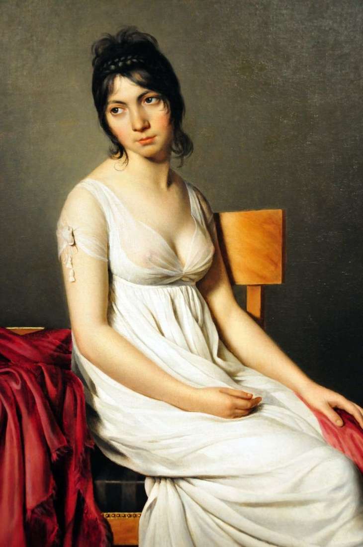 Ritratto di Giovanna Donna in bianco   Jacques Louis David