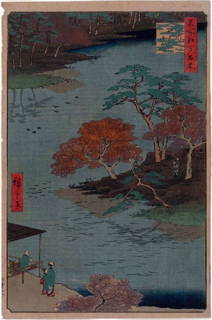 Il territorio del santuario di Akiba a Ukati   Utagawa Hiroshige