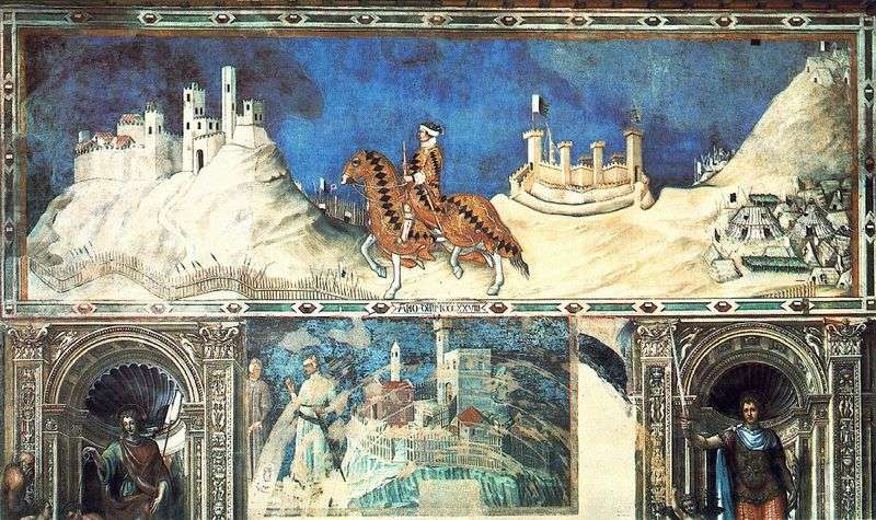 Ritratto equestre di Gvidoriccho da Fogliano   Simone Martini