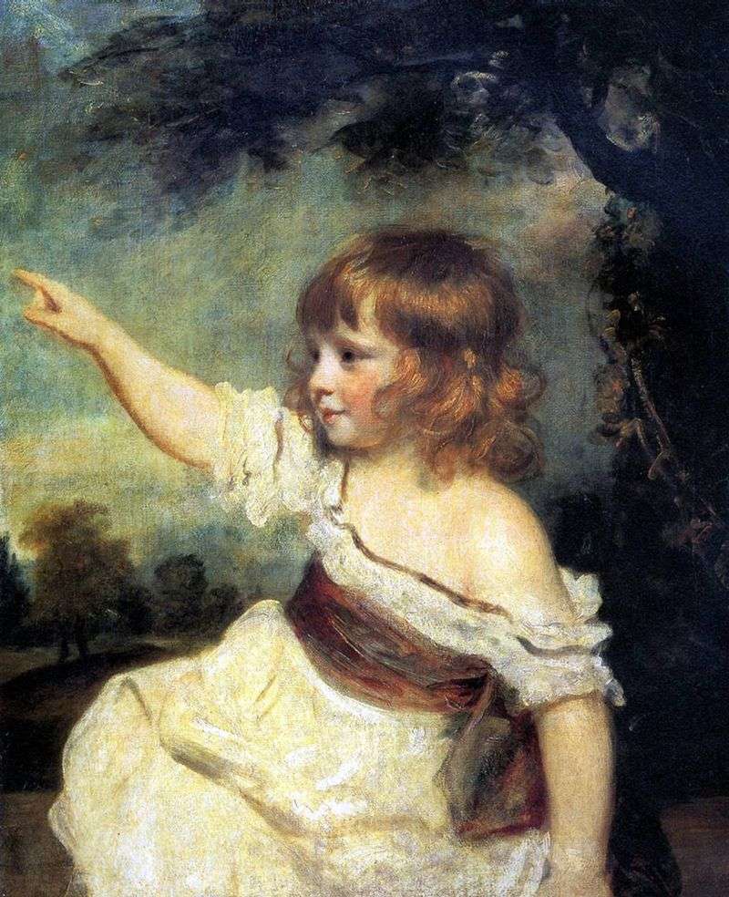 Ritratto di una signora Jones da bambino   Joshua Reynolds