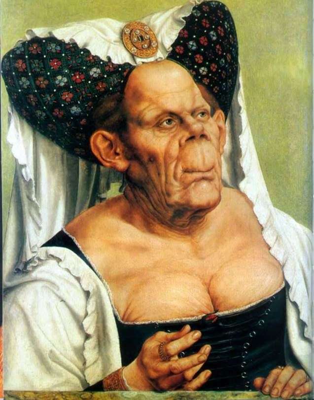 Grottesco ritratto di una vecchia (la brutta duchessa)   Quentin Mauss
