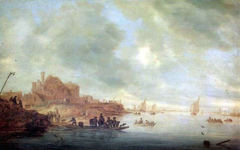 Traghetto   Salomon van Ruysdael