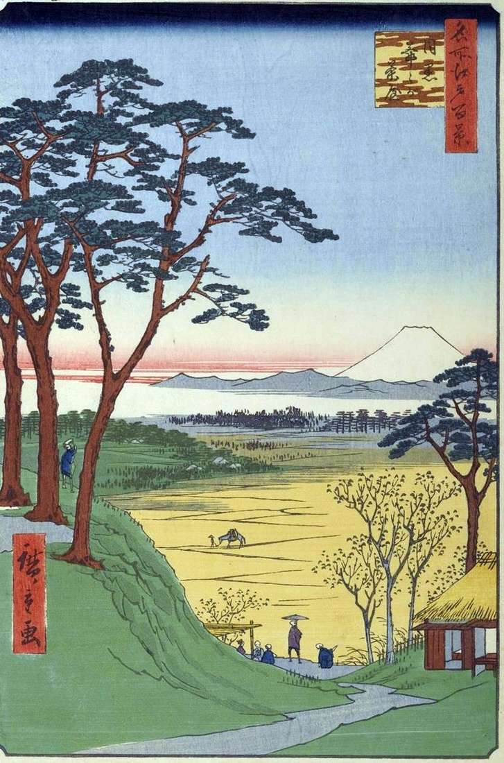 Tea Jitzygatyaya (Negozio del nonno) a Meguro   Utagawa Hiroshige