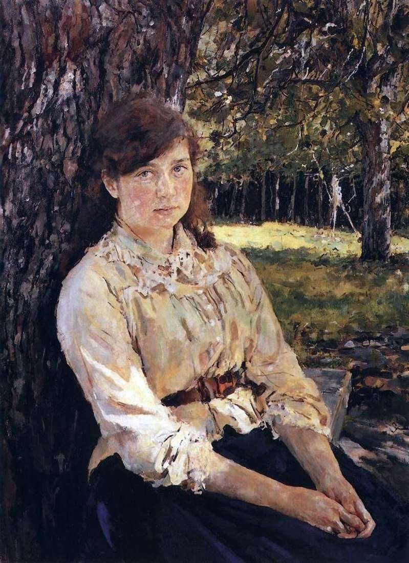 Una ragazza illuminata dal sole (Ritratto di M. Ya. Simonovich)   Valentin Serov