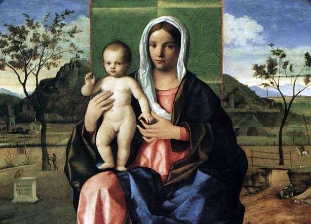 Madonna col Bambino e benedizione   Giovanni Bellini