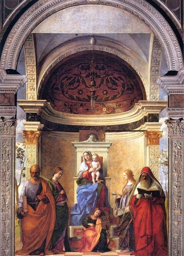 Madonna col Bambino e santi   Giovanni Bellini
