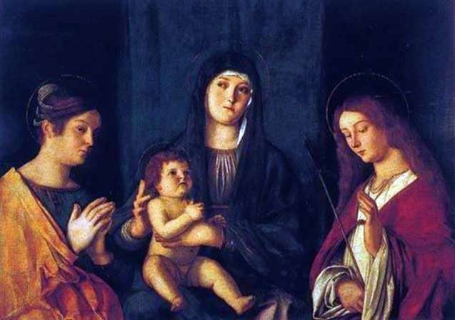 Madonna col Bambino, Santa Caterina e Santa Ursula   Giovanni Bellini