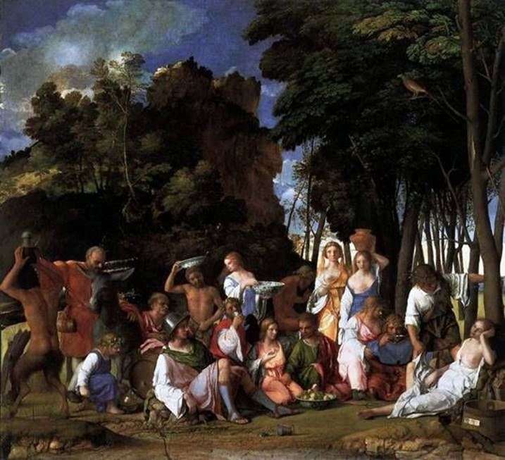 Festa degli dei   Giovanni Bellini