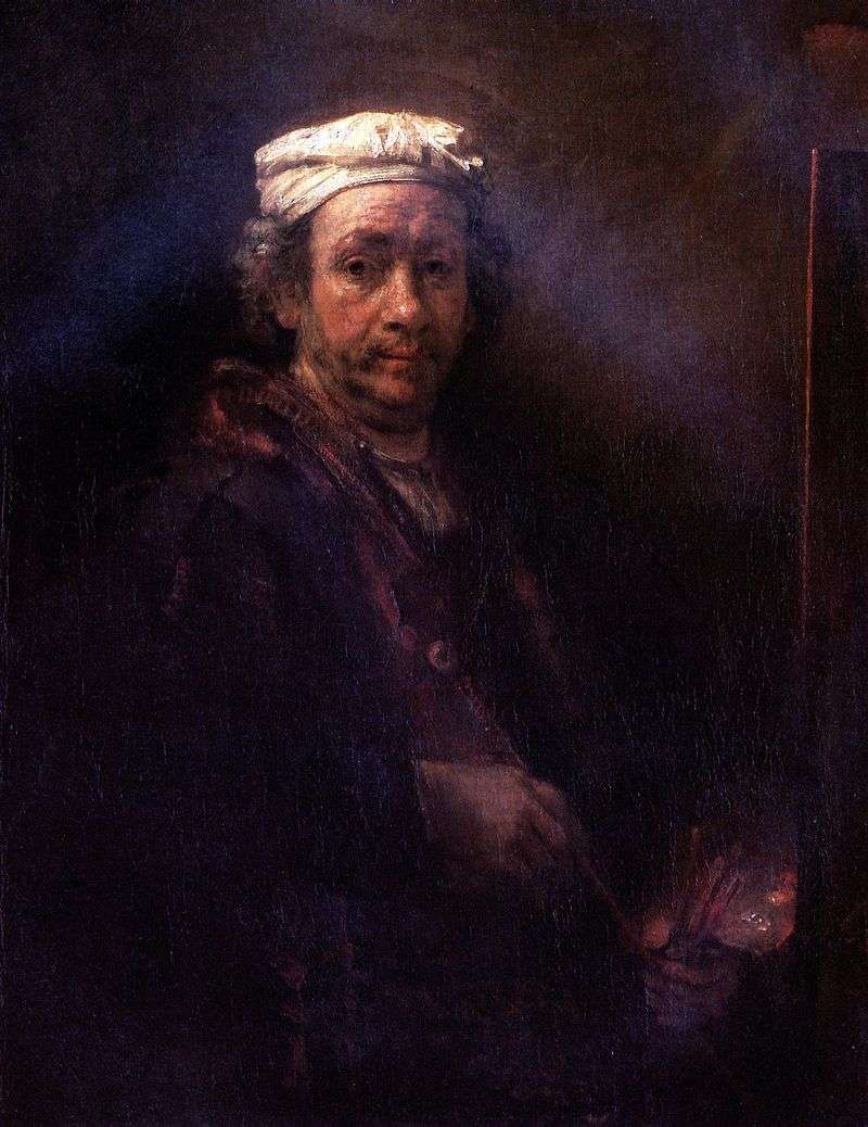Autoritratto a cavalletto   Rembrandt Harmens Van Rhine