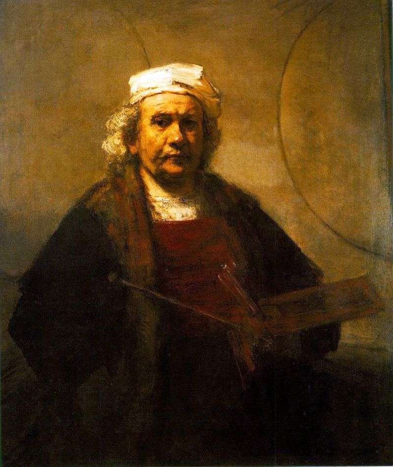 Autoritratto al lavoro   Rembrandt Harmens Van Rhine