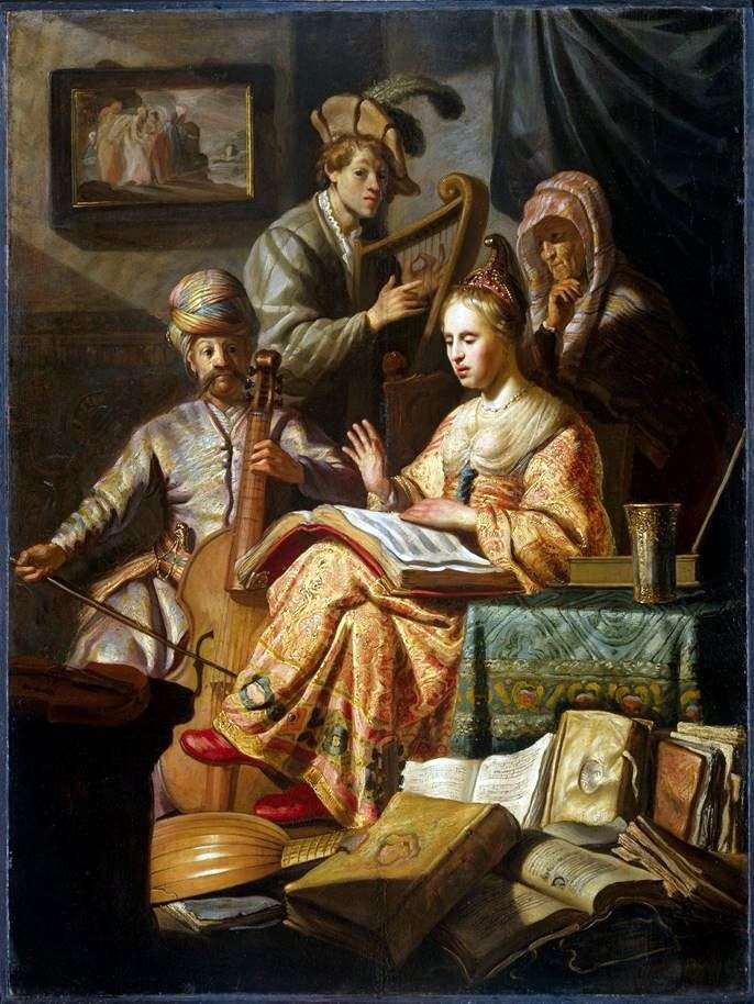 Allegoria della musica   Rembrandt Harmens Van Rhine