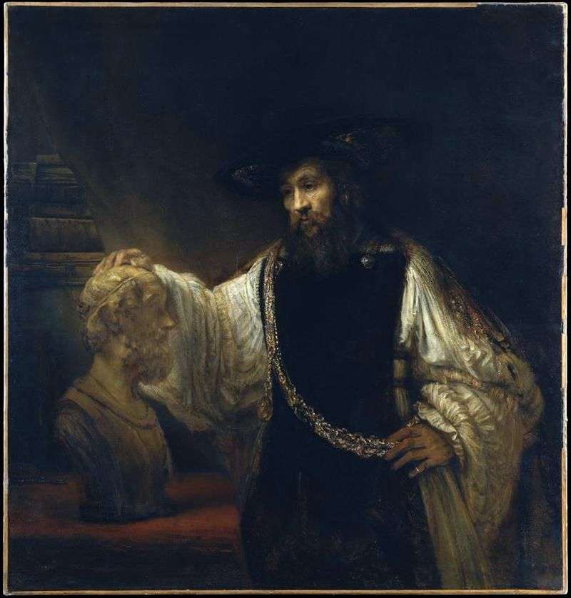 Aristotele con un busto di Omero   Rembrandt Harmens Van Rhine