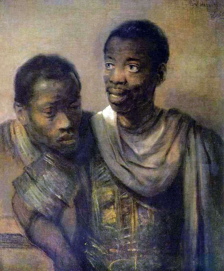Two Blacks   Rembrandt Harmens Van Rhine