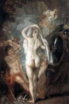 Parigi sceglie Afrodite   Jean Antoine Watteau