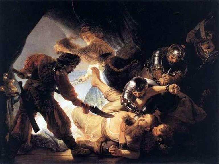 The Blinding of Samson   Rembrandt Harmens Van Rhine