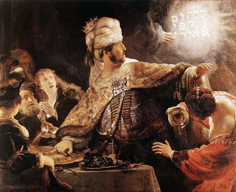 Festa di Belshazzar   Rembrandt Harmens Van Rhine