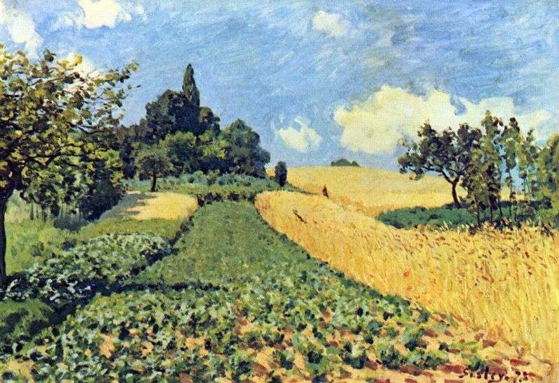 Campi di grano in Argenteei   Alfred Sisley