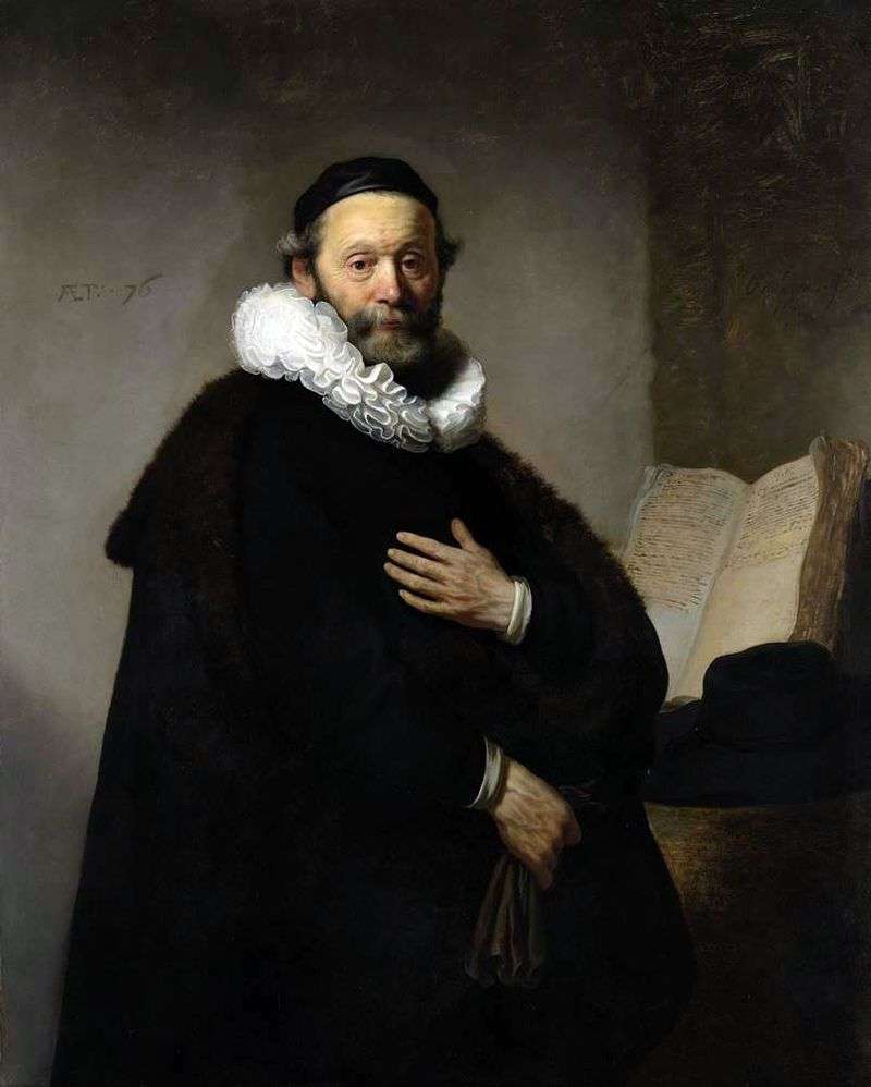 Ritratto di Jan Utenbogarta   Rembrandt Harmens Van Rhine