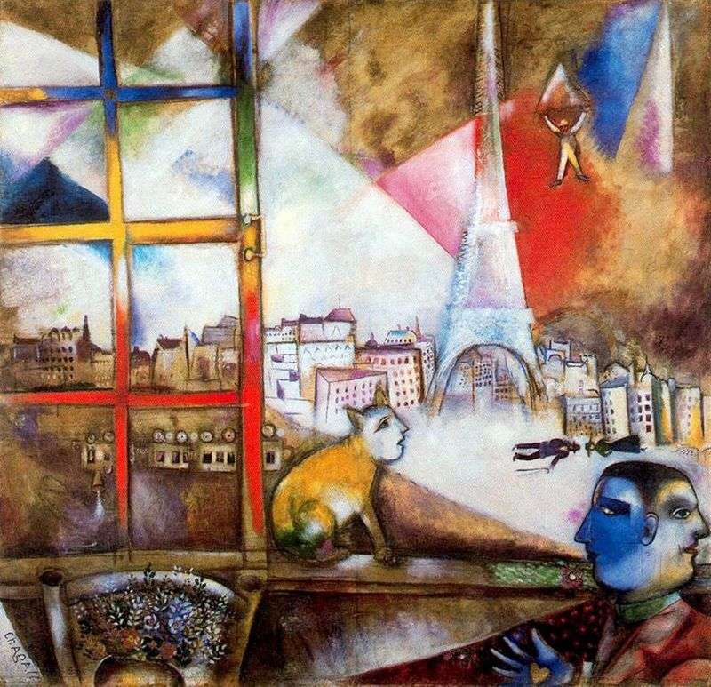 Parigi dalla finestra   Marc Chagall