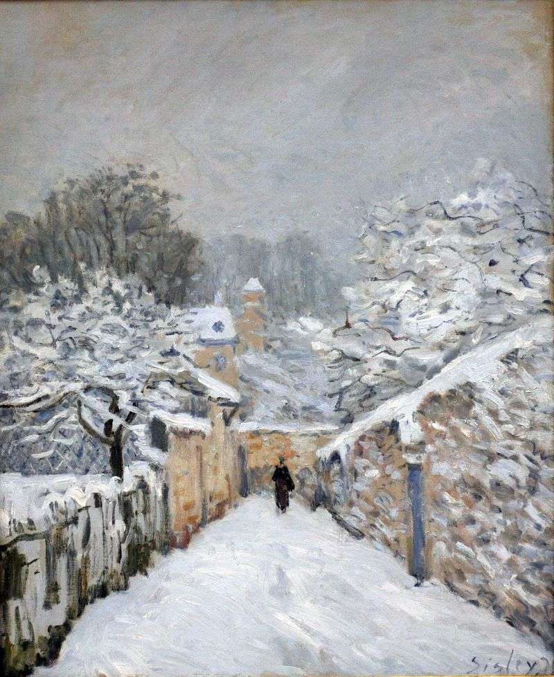 Neve a Louviennenne   Alfred Sisley