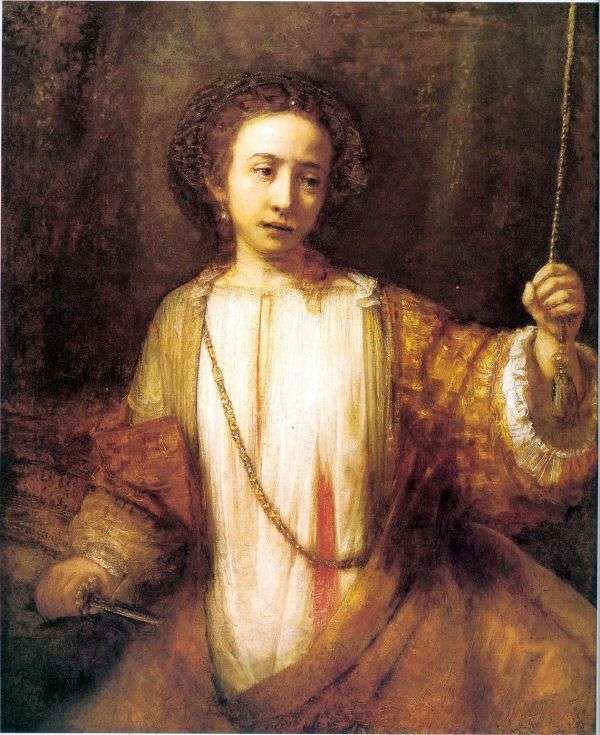 Lucretia Suicide   Rembrandt Harmens Van Rhine