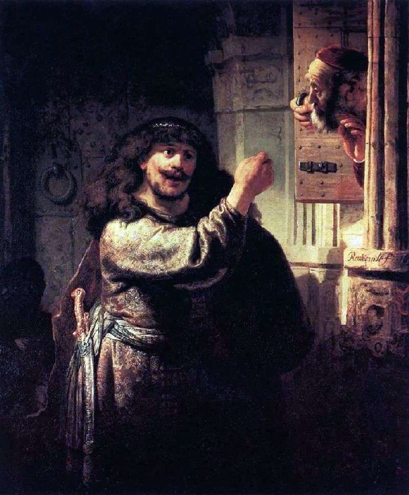 Samson minaccia di testare: Rembrandt Harmens Van Rhine