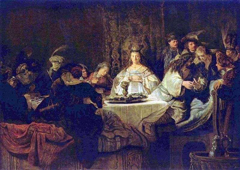 Samson fa un puzzle al tavolo del matrimonio: Rembrandt Harmens Van Rhine