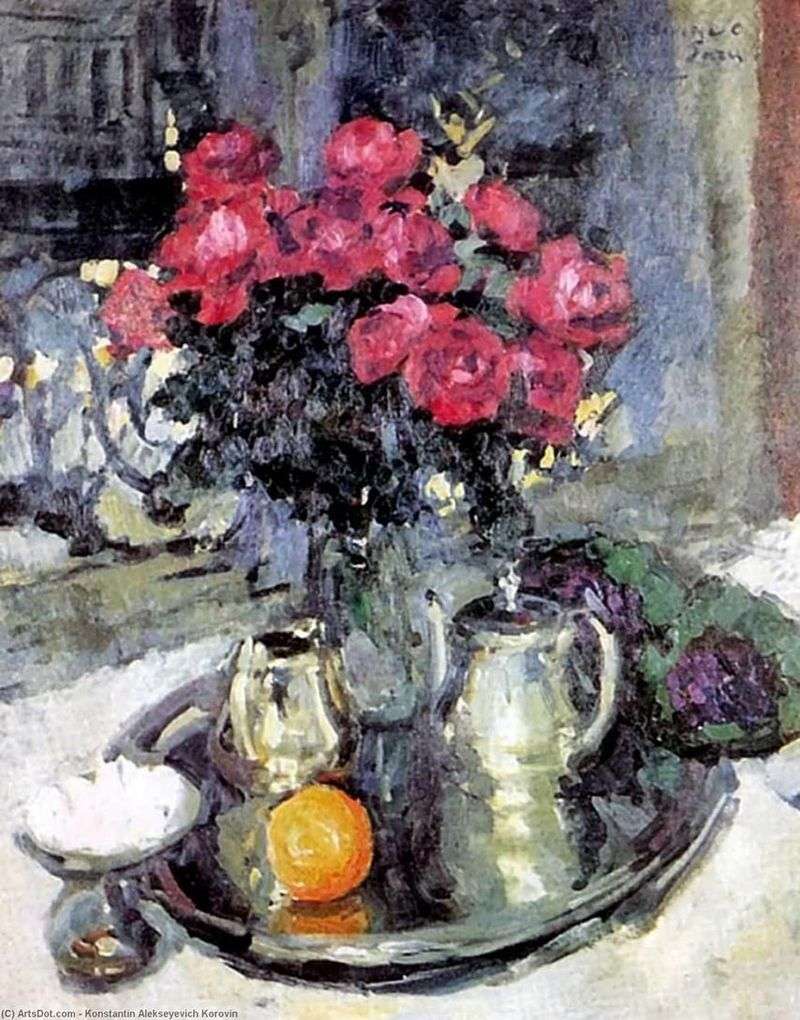 Rose e violette   Konstantin Korovin