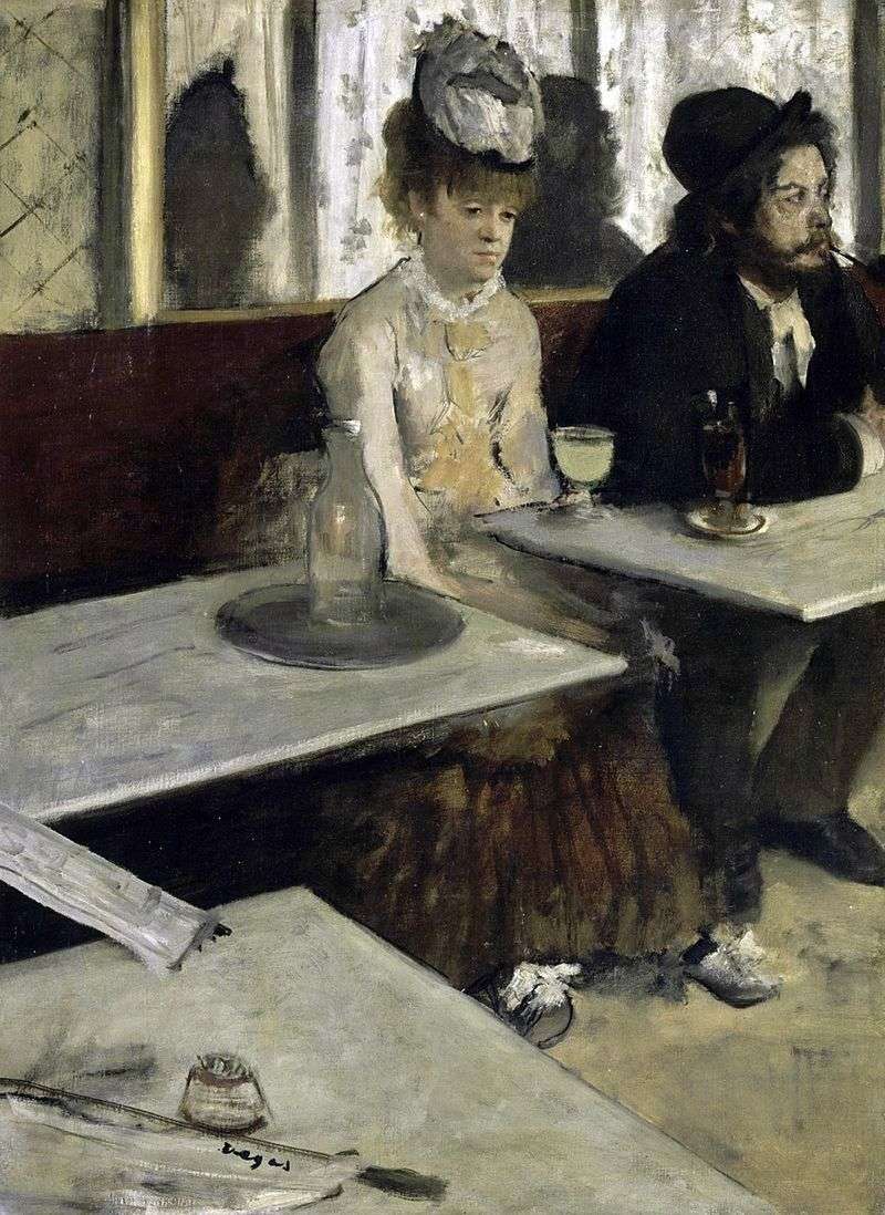Amante dellassenzio (People in the cafe)   Edgar Degas