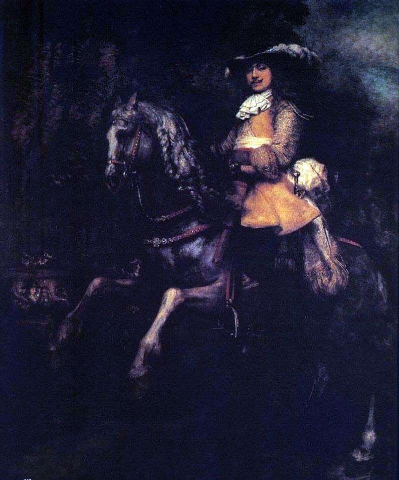 Frederick Riel a cavallo   Rembrandt Harmens Van Rhine