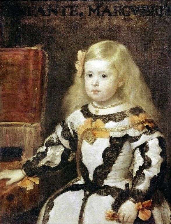 Infanta Maria Margherita, figlia del re Filippo IV, re di Spagna   Diego Velasquez