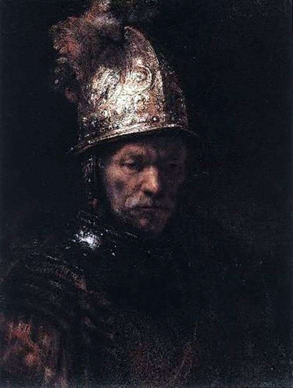 Luomo dallelmetto doro   Rembrandt Harmens Van Rhine