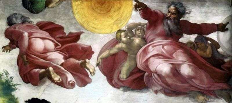 La separazione della luce dalle tenebre   Michelangelo Buonarroti