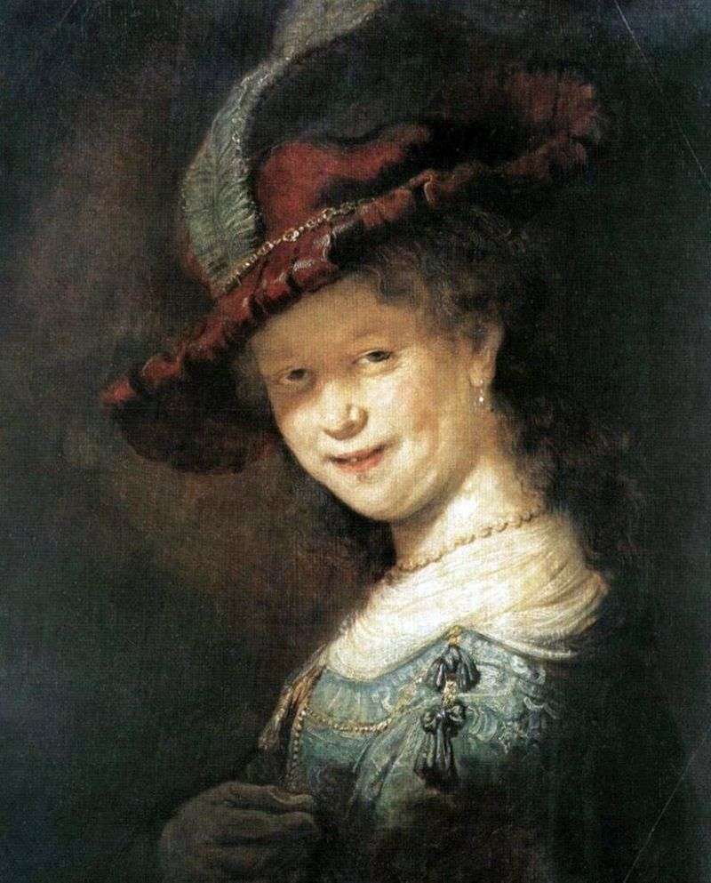 Ritratto di Saskia van Eilebürch   Rembrandt Harmens Van Rhine