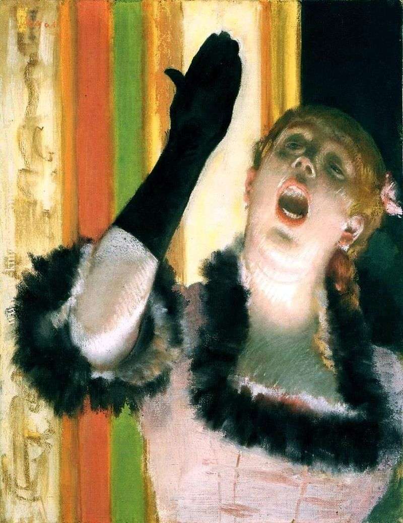 Il cantante con il guanto   Edgar Degas