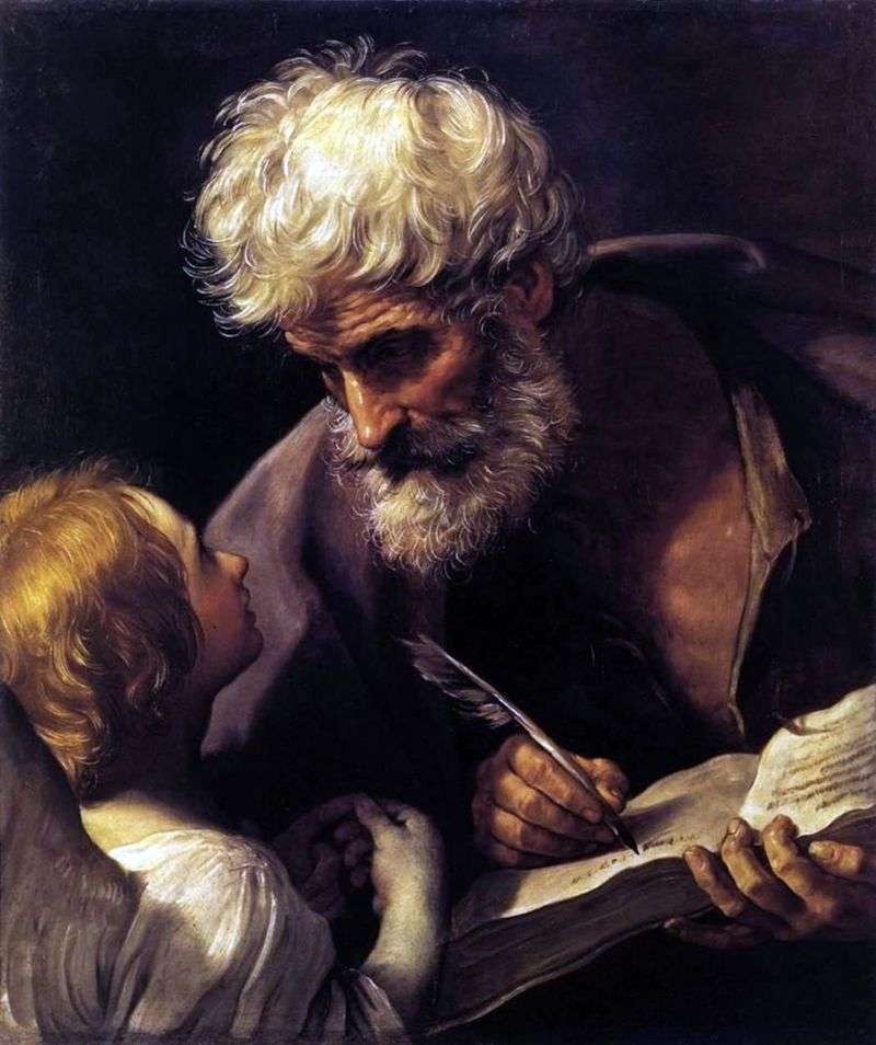 Apostolo Matteo e Angelo   Guido Reni