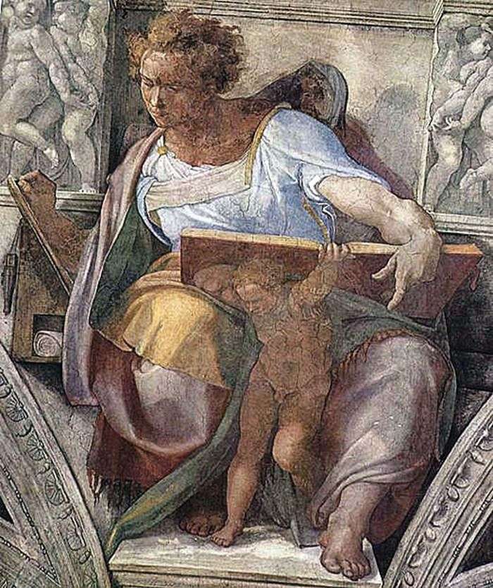 Profeta Daniele (affresco)   Michelangelo Buonarroti Buonarroti