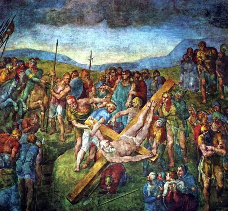 Crocifissione di San Pietro   Michelangelo Buonarroti