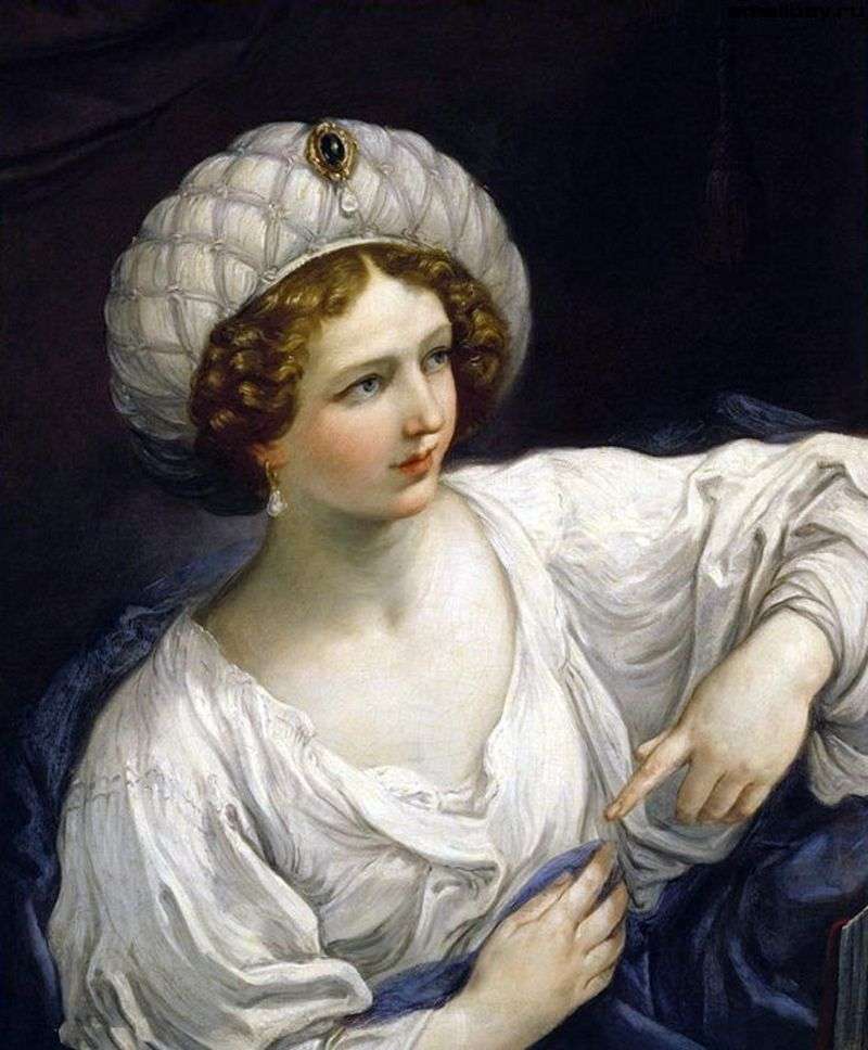 Ritratto di signora nei panni di una sibilla   Guido Reni