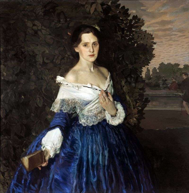 Lady in Blue (Ritratto dellartista E. M. Martynova)   Konstantin Somov