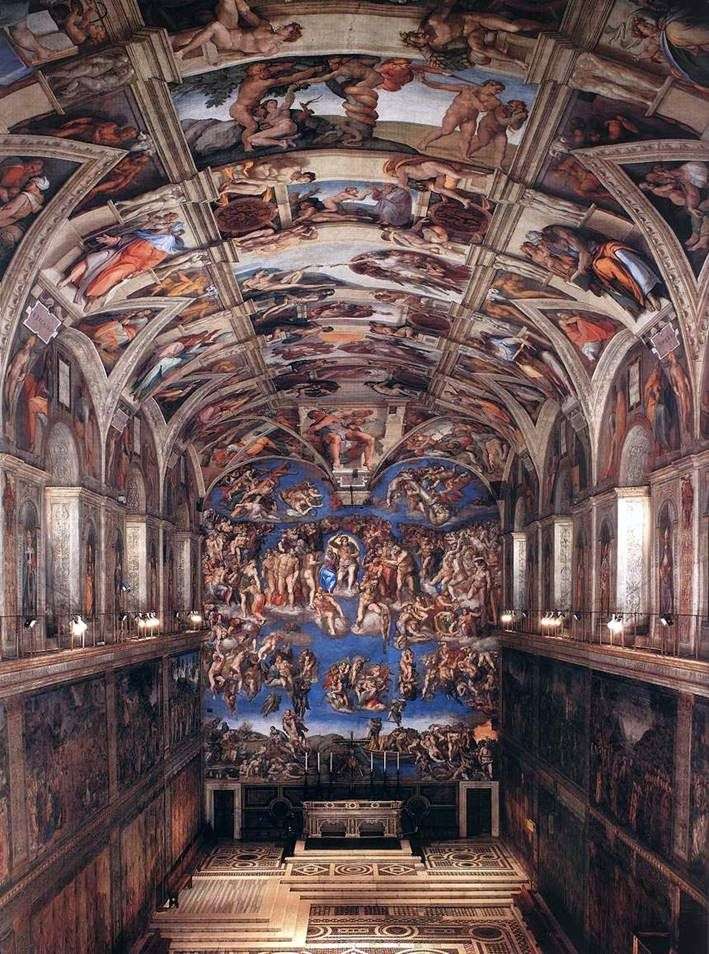 Interno della Cappella Sistina   Michelangelo Buanarrotti