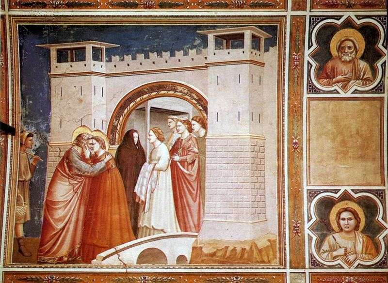 Lincontro di Anna con Joachim al Golden Gate   Giotto di Bondone