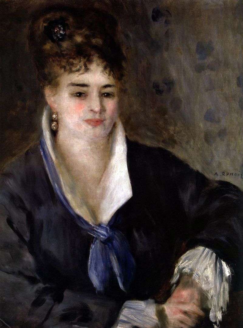La ragazza in nero   Pierre Auguste Renoir