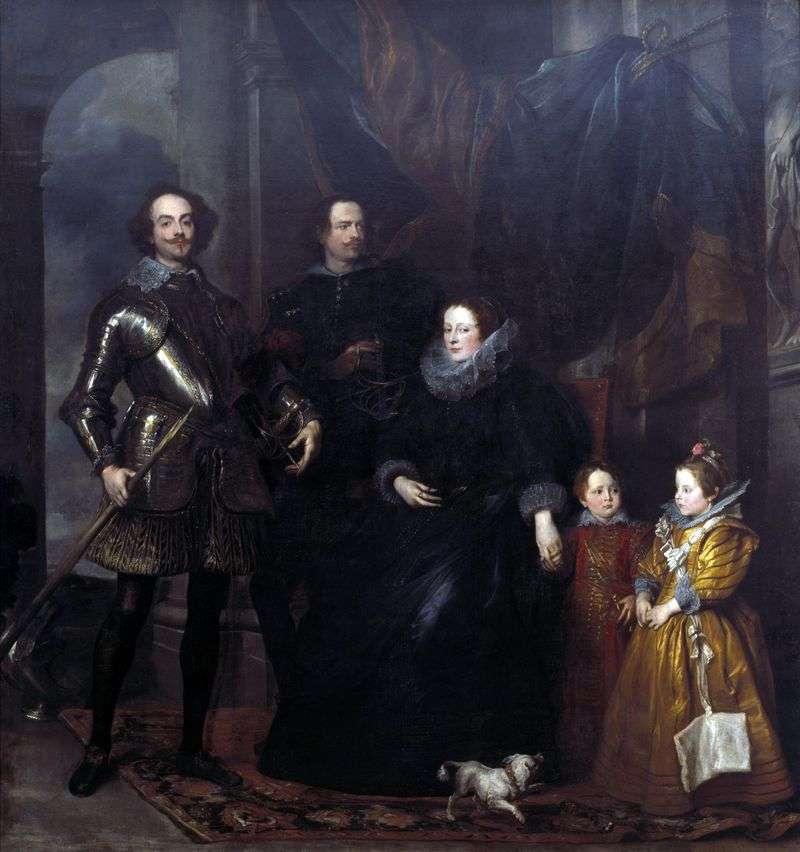 Ritratto della famiglia Lomellini   Anthony Van Dyck