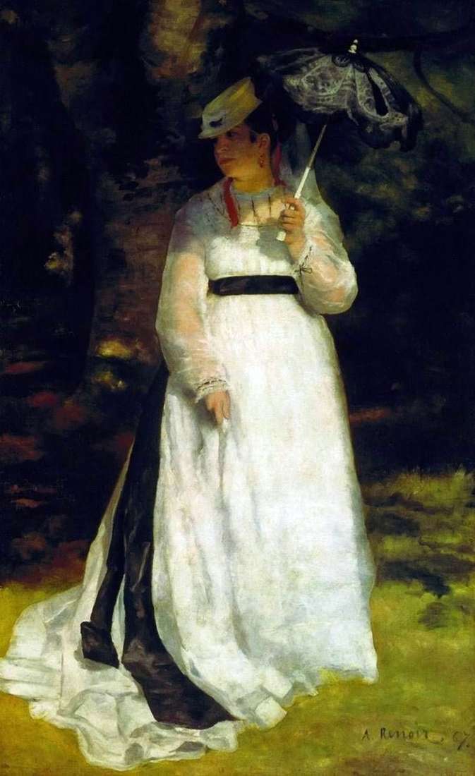 Lisa con un ombrello   Pierre Auguste Renoir