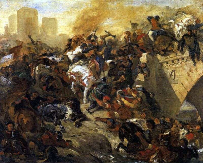 Battaglia di Teyebur   Eugene Delacroix