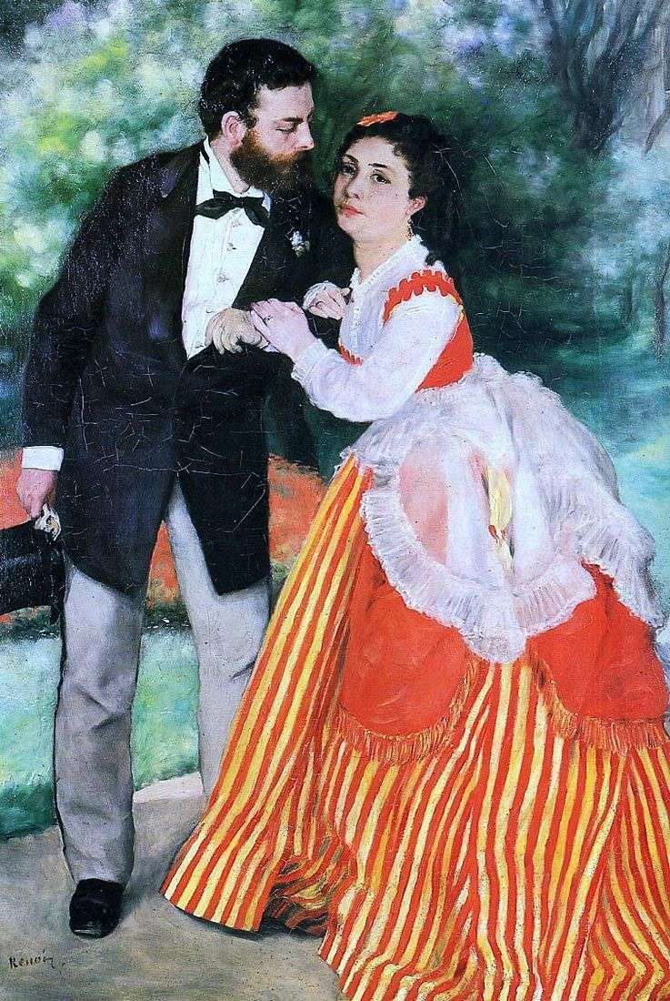 Ritratto di A. Sisley con sua moglie   Pierre Auguste Renoir